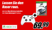 MediaMarkt.de: MICROSOFT Xbox Wireless Controller weiß oder schwarz + Forza Motorsport 7 – Standard Edition für 69,99€ + VSK