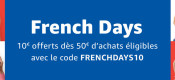 Amazon.fr: French Days – 10€ Gutschein (50€ MBW)