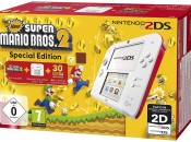 Amazon.de: Nintendo 2DS – Konsole (weiß + rot) inkl. New Super Mario Bros. 2 (vorinstalliert) für 69,99€ inkl. VSK