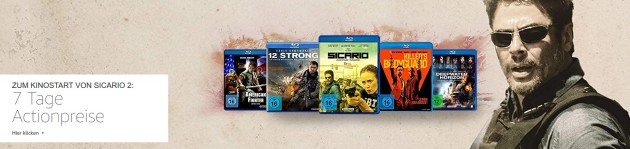 Amazon.de: 7 Tage Actionpreise zum Kinostart von Sicario 2 (bis 29.07.18)