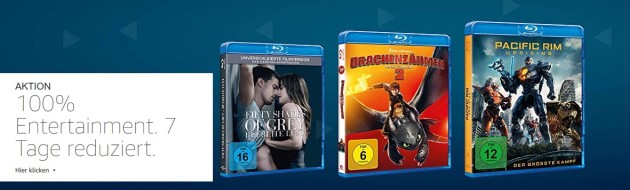 Amazon.de: 7 Tage Entertainment – Filme und Serien reduziert (bis 23.09.18)