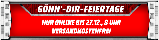 MediaMarkt.de: Gönn dir Feiertage (bis 27.12.18)