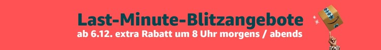 [Info] Amazon.de: Last-Minute-Blitzangebote ab 06.12. mit Rabatten von bis zu 70%