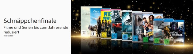 Amazon.de: Schnäppchenfinale – Filme und Serien bis zum Jahresende reduziert (bis 30.12.18)