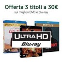 Amazon.it: Aktionsangebot 3X30 + VSK mit u.a. vielen 4K UHD Blu-rays: z.B. Planet der Affen, Transformers, Die Mumie, Bourne