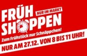 [Offline] MediaMarkt: Frühshoppen am 27.12.18 von 8 – 11 Uhr z.B. Sony PlayStation 4 (PS4) Slim 500 GB für 195€