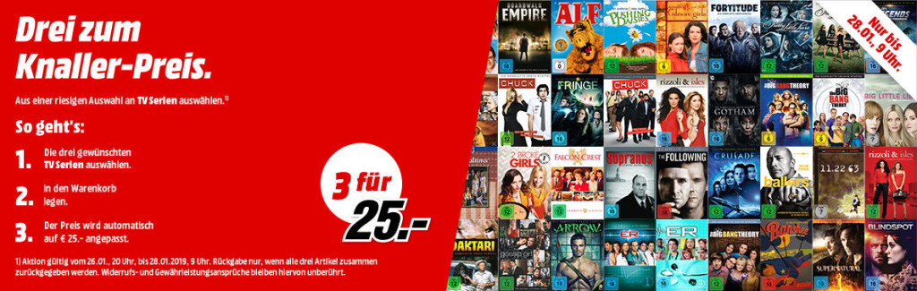 3 fur 25 TV Serien