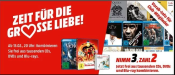 Amazon kontert MediaMarkt.de: 3für2 Aktion auf CDs, DVDs und Blu-rays (bis 18.02.19)