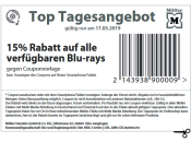 Müller.de + Filialen: 15% auf alle verfügbaren Blu-rays – Nur Heute 17.05.2019