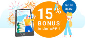 Momox.de: 15 % Bonus in der App (gültig bis 30.07.2019)