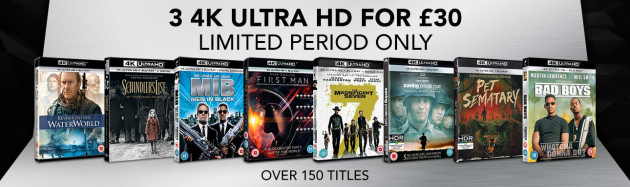 Zoom.co.uk: 3 4K Ultra HD For £30