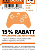 [Offline] Müller: 15% Rabatt auf alle Xbox One und 360 Spiele (gültig vom 20.09.-26.09.2019)