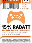 [Offline] Müller: 15% Rabatt auf alle Switch/Wii Spiele (gültig vom 06.09.-12.09.2019)