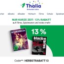 Thalia.de: 13% Herbst-Rabatt auf Spiele, Filme & mehr** (bis 14. Oktober)