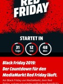 MediaMarkt.de: Red Friday ab 29. November 2019 für volle drei Tage! (10€ Rabatt bei Zahlung mit PayDirekt)