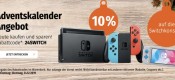 Müller.de: Adventskalender Angebot mit 10% Rabatt auf alle Switch Konsolen (nur heute gültig)