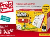 Buecher.de: Nintendo 2DS weiß/rot + New Super Mario Bros. 2 (vorinstalliert) für 69,99€ inkl. VSK (nur heute gültig)