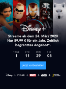 Disney+: Bei Anmeldung über die Payback-App 1499 Payback-Punkte (bis 22.03.20 um 23.59 Uhr)