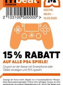 Müller.de: 15% auf alle PS4 Spiele (Nur heute)