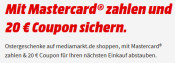 MediaMarkt.de: Mit Mastercard zahlen (MBW 50€) und einen 20€ Coupon auf den nächsten Einkauf sichern.