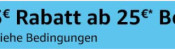 Amazon.de: 5€ Rabatt für Sie ab einer Bestellung über 25€ (15. – 28.06.2020, nur ausgewählte Kunden)