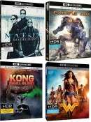 Amazon.it: 4x 4K UHD Blu-ray für 30€, z.B. Wonder Woman, Pacific Rim, Matrix Revolutions