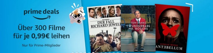 Amazon Video: Über 300 Filme leihen für je 0,99€ (Nur Prime Mitglieder)