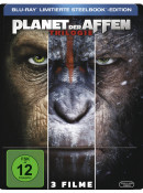 Müller.de: Planet Der Affen Trilogie (Limitierte Steelbook Edition) für 15€ inkl. VSK