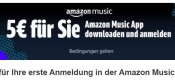 Amazon.de: 5€ Aktions-Gutschein für das erste Anmelden bei Amazon Music (App)