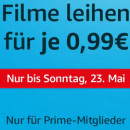 Amazon.de: Filme leihen für je 0,99€. Nur für Prime-Mitglieder. Nur bis Sonntag, 23.05.2021