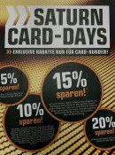 Amazon kontert Saturn.de: Saturn Card Days 03. bis 06. Januar 2022 (online und im Markt) 20% auf Filme etc.