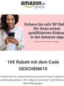 Amazon.de: 10 Euro Rabatt beim ersten Einkauf über die App (MBW: 25 Euro)