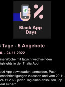 Thalia.de: Black App Days (20. – 24.11.2022)