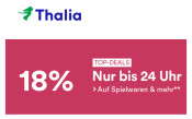Thalia.de: 17% auf fast alles inklusive Filme (NUR HEUTE BIS MITTERNACHT!!!)