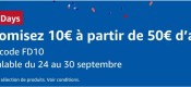 Amazon.fr: 10€ Gutschein ab 50€ Einkaufswert